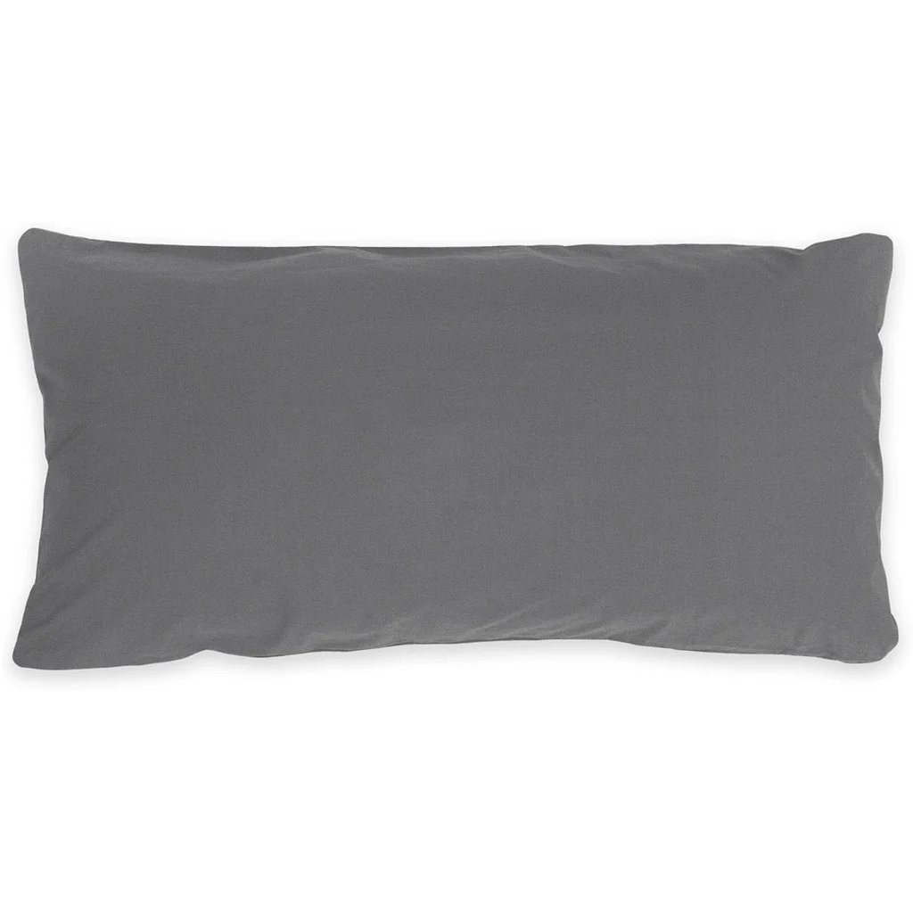 Perkal Bettwäsche Kissenbezug in Anthrazit Grau von erlich textil Größe 80x80 cm