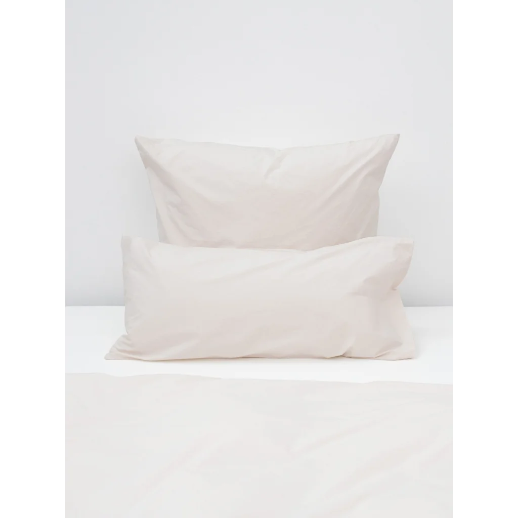 Perkal Bettwäsche Kissenbezug in Creme von erlich textil Größe 70x90 cm