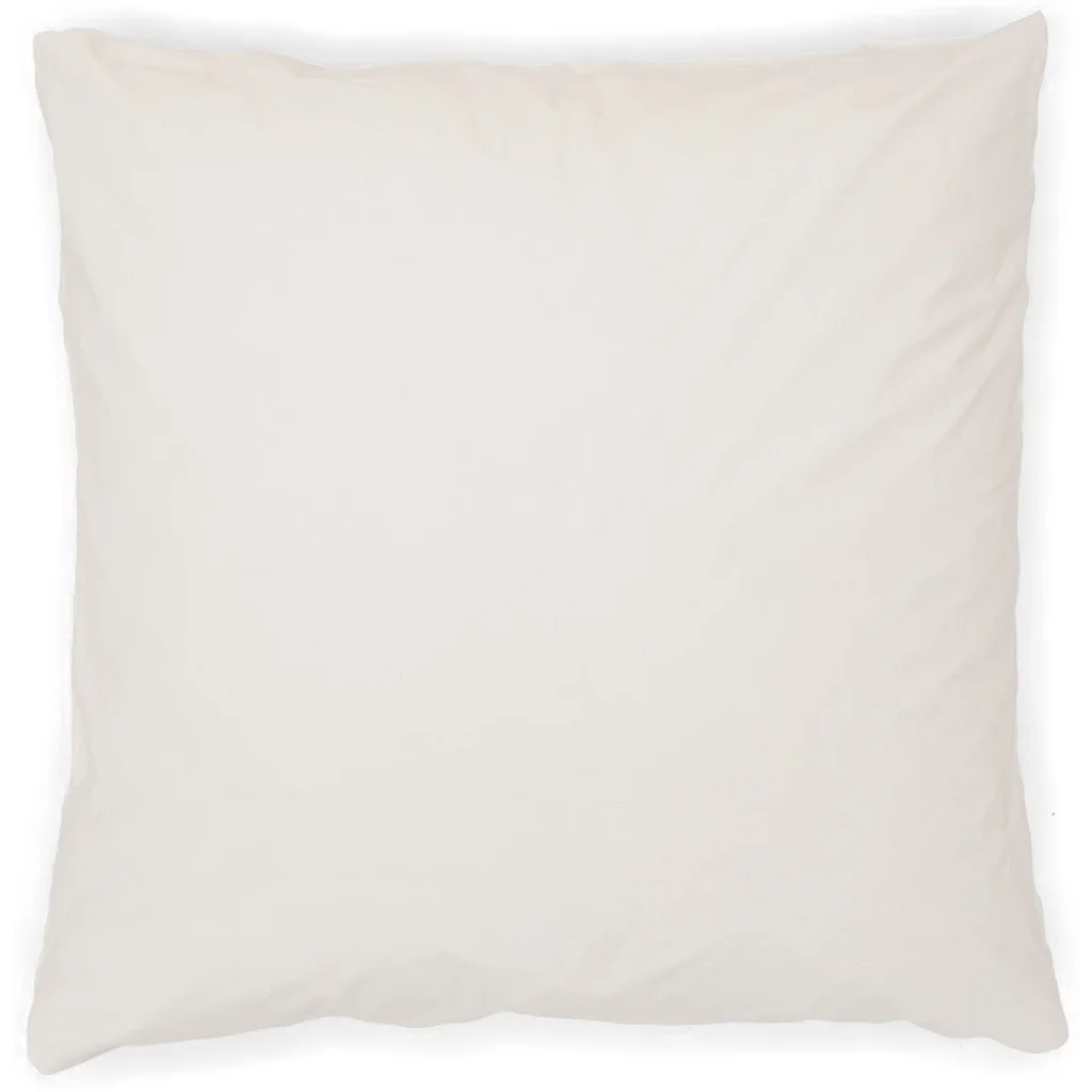 Perkal Bettwäsche Kissenbezug in Creme von erlich textil Größe 80x80 cm