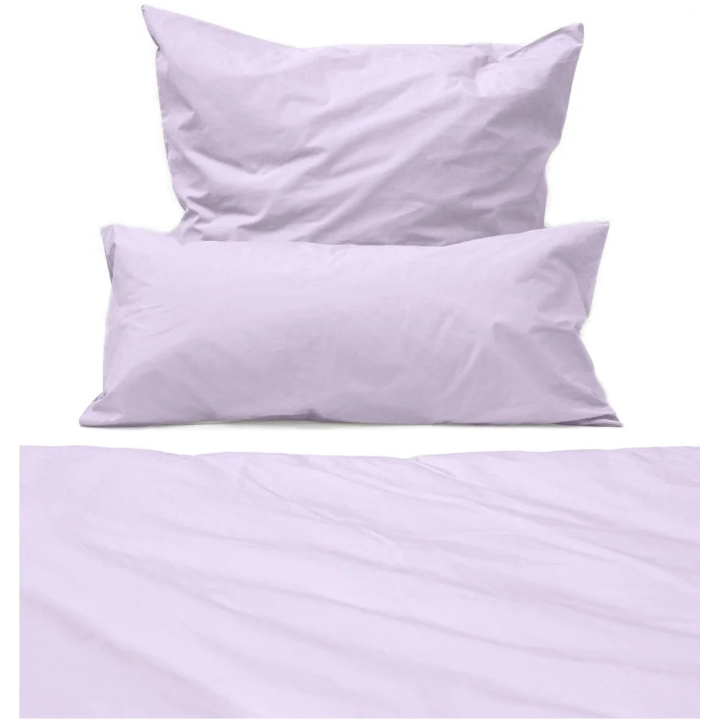 Perkal Bettwäsche Kissenbezug in Flieder Lila von erlich textil Größe 70x90 cm