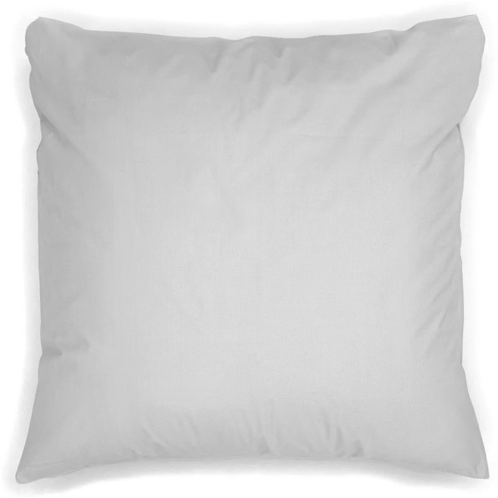 Perkal Bettwäsche Kissenbezug in Hellgrau Grau von erlich textil Größe 80x80 cm