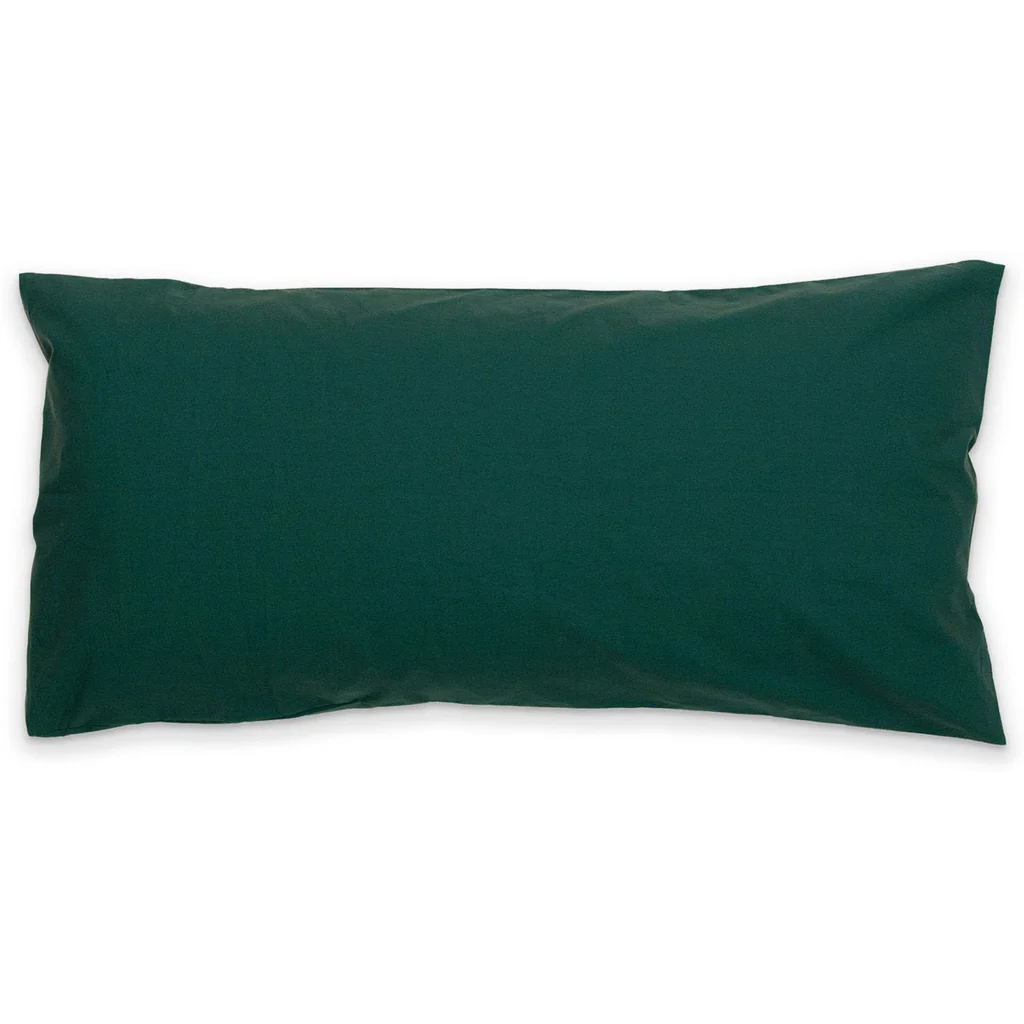 Perkal Bettwäsche Kissenbezug in Waldgrün Grün von erlich textil Größe 80x80 cm