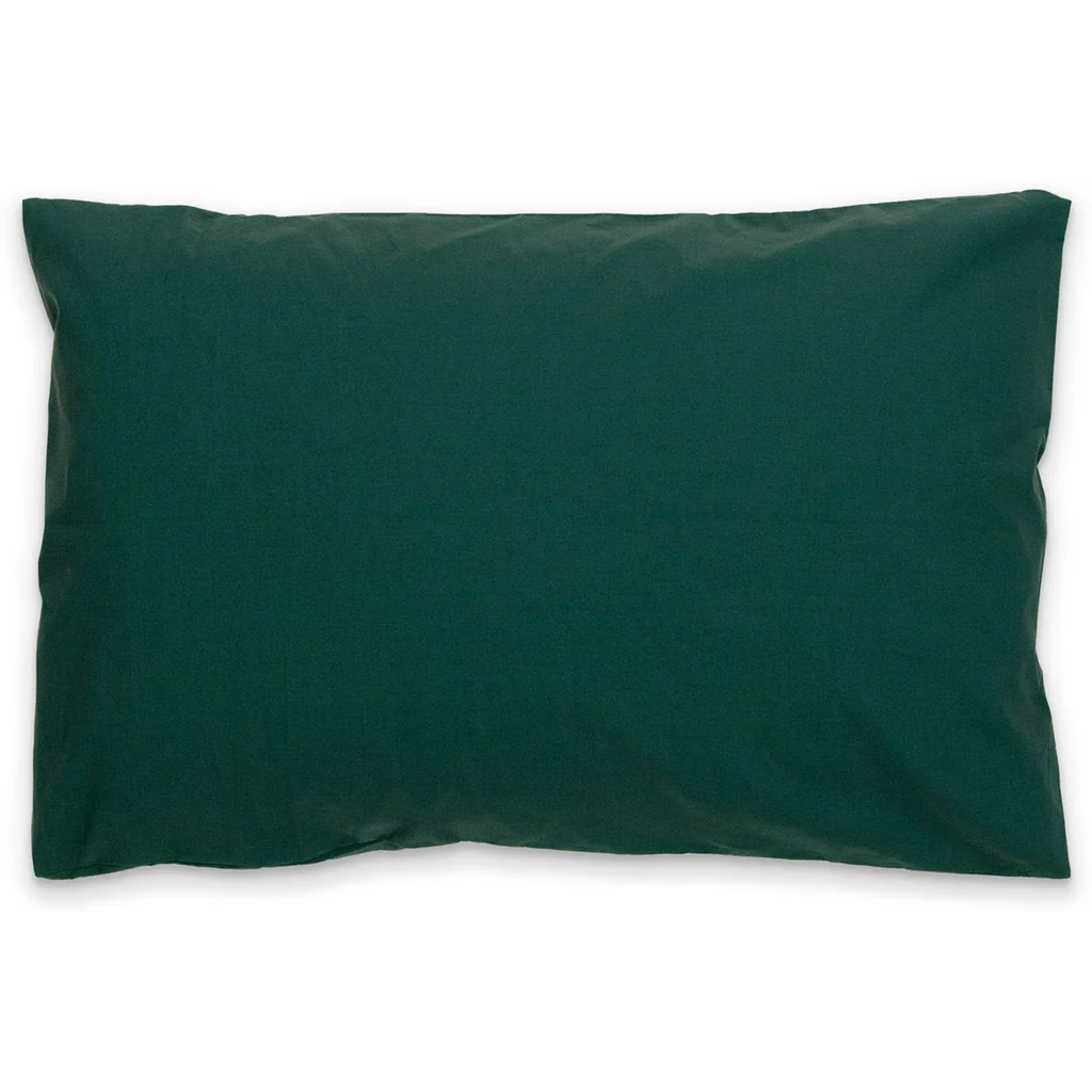 Perkal Bettwäsche Kissenbezug in Waldgrün Grün von erlich textil Größe 80x80 cm