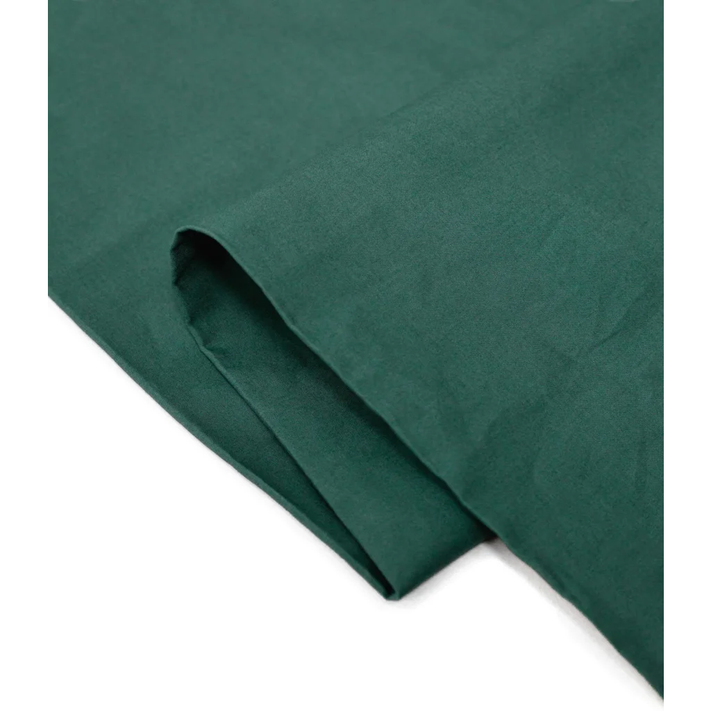 Perkal Bettwäsche Kissenbezug in Waldgrün Grün von erlich textil Größe 80x80 cm