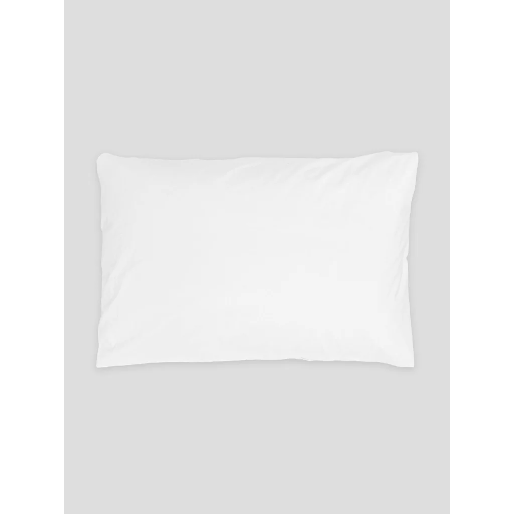 Perkal Bettwäsche Kissenbezug in Weiß von erlich textil Größe 80x80 cm