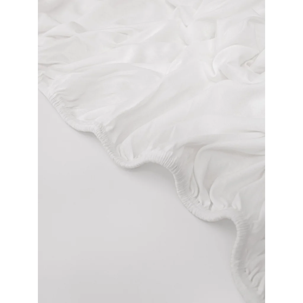 Perkal Spannbettlaken für Boxspringbetten in Übergröße in Weiß von erlich textil Größe 140x200 cm