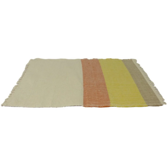 Platzset Streifen in Beige+Orange+Gelb Muster Streifen von Frida Feeling Größe 50x30cm
