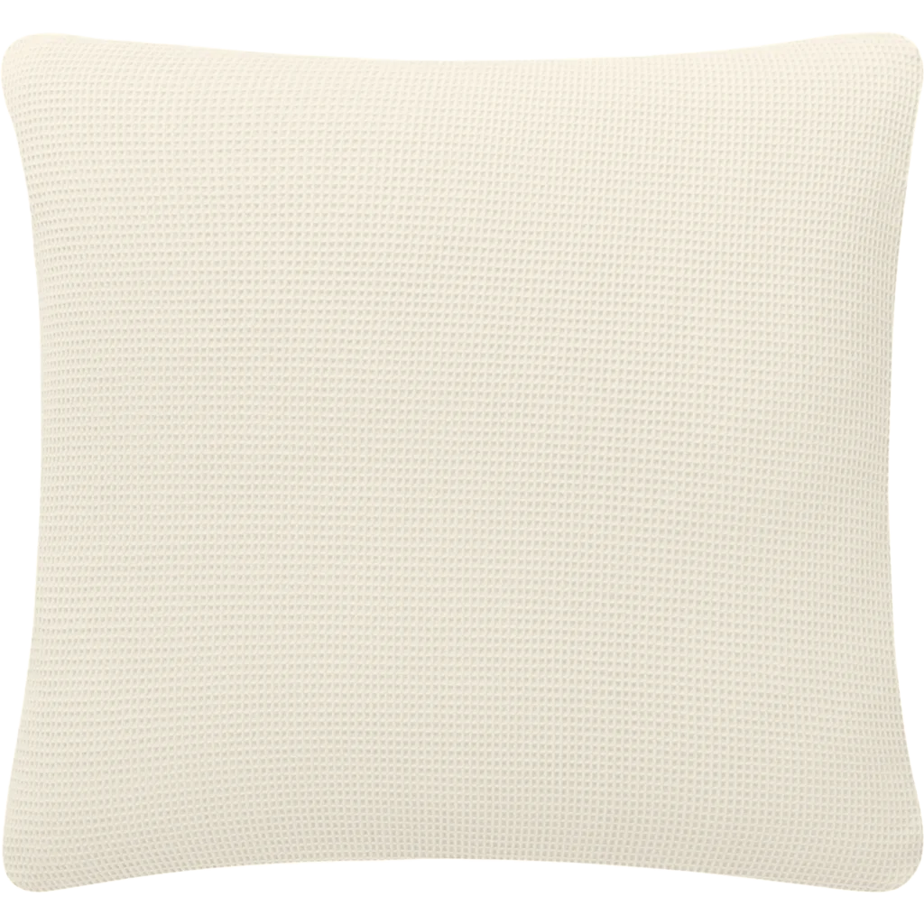 Waffelpiqué Kissenhülle in Natur Creme von Cradle Studio Größe 50x50 cm