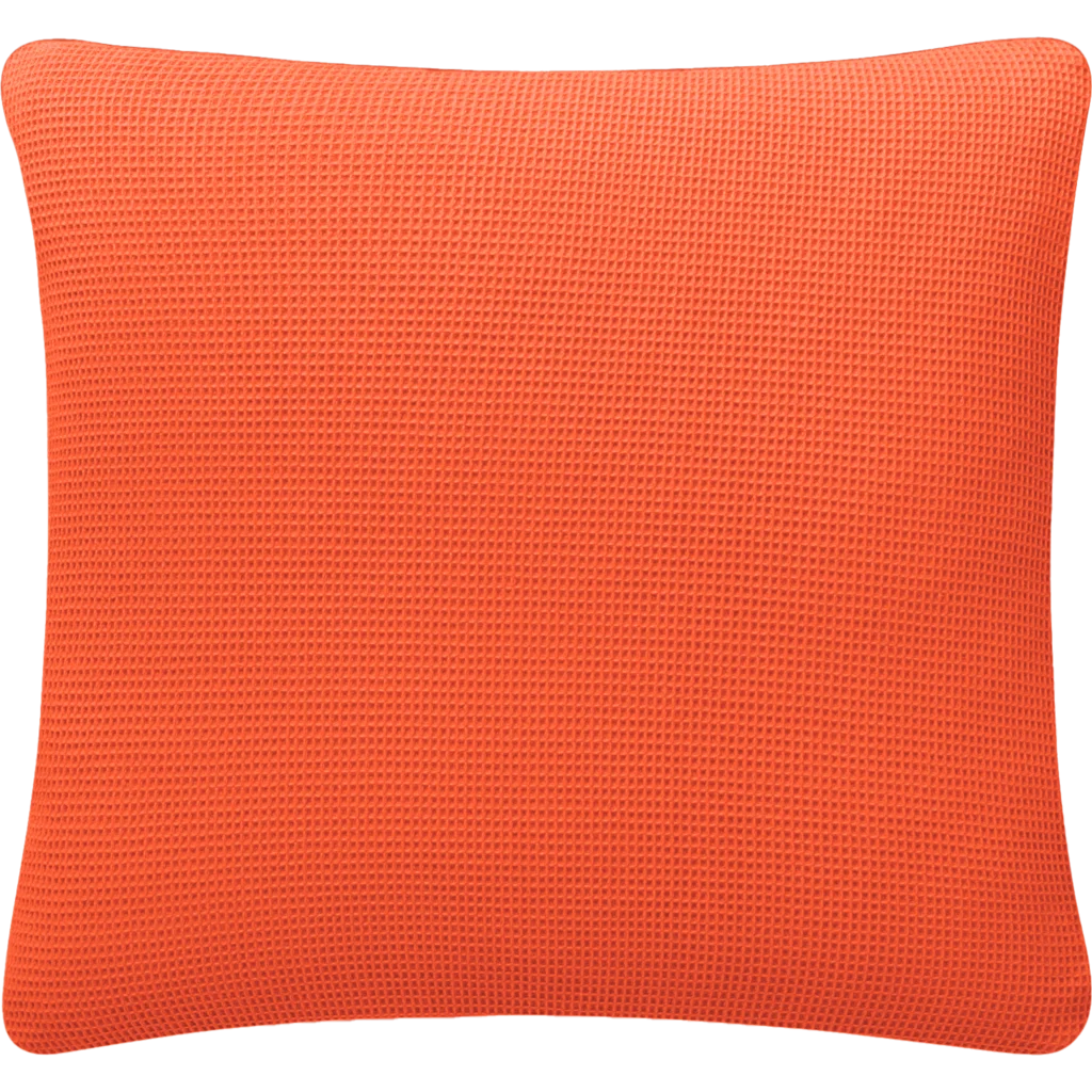 Waffelpiqué Kissenhülle in Orange von Cradle Studio Größe 50x50 cm