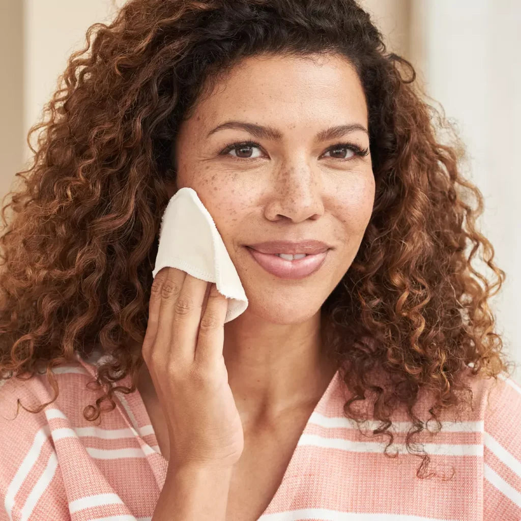 Waschbare Bio Abschminkpads 7er-Pack in Creme (naturbelassen) Creme von Living Crafts Größe One size