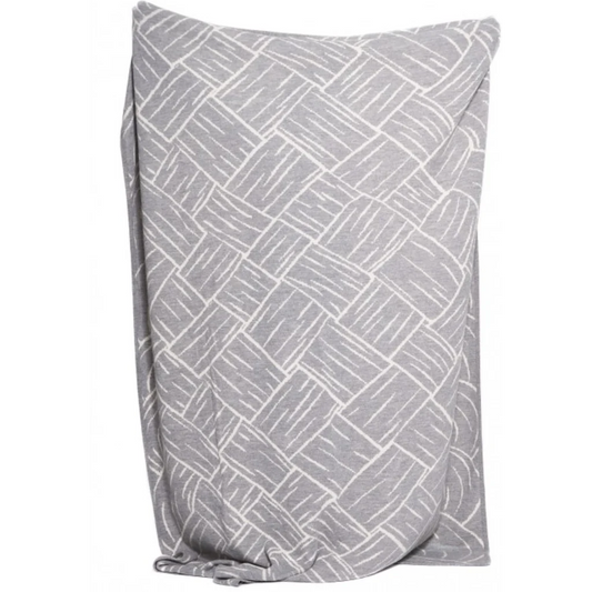 Alpaka Decke JACQUARD in Grau+Creme Muster Traditionelles Muster von APU KUNTUR Größe 147x200 cm