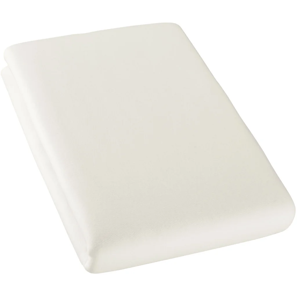 Bio Double-Jersey Spannbettlaken für Matratzen in Übergröße in Creme von Cotonea Größe 140-160 x 200 cm