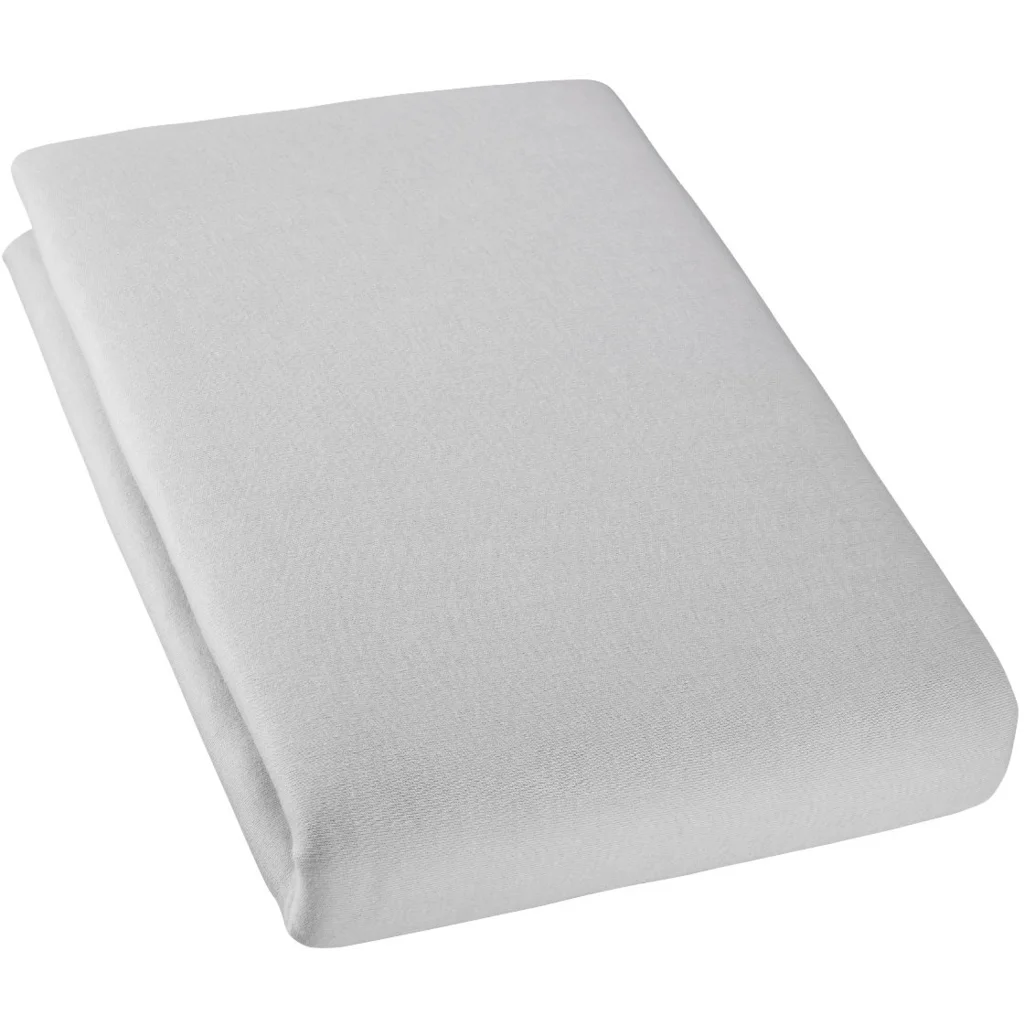 Bio Double-Jersey Spannbettlaken für Matratzen in Übergröße in Grau von Cotonea Größe 140-160 x 200 cm