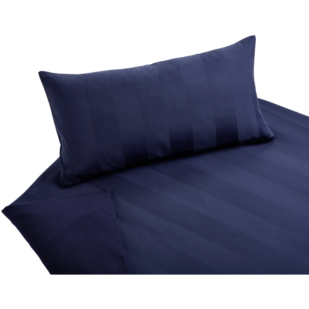Bio Edel-Biber+Satin Wendebettwäsche Tandem Garnitur in Azurblau+Azurblau Blau von Cotonea Größe 135x200 + 80x80 cm