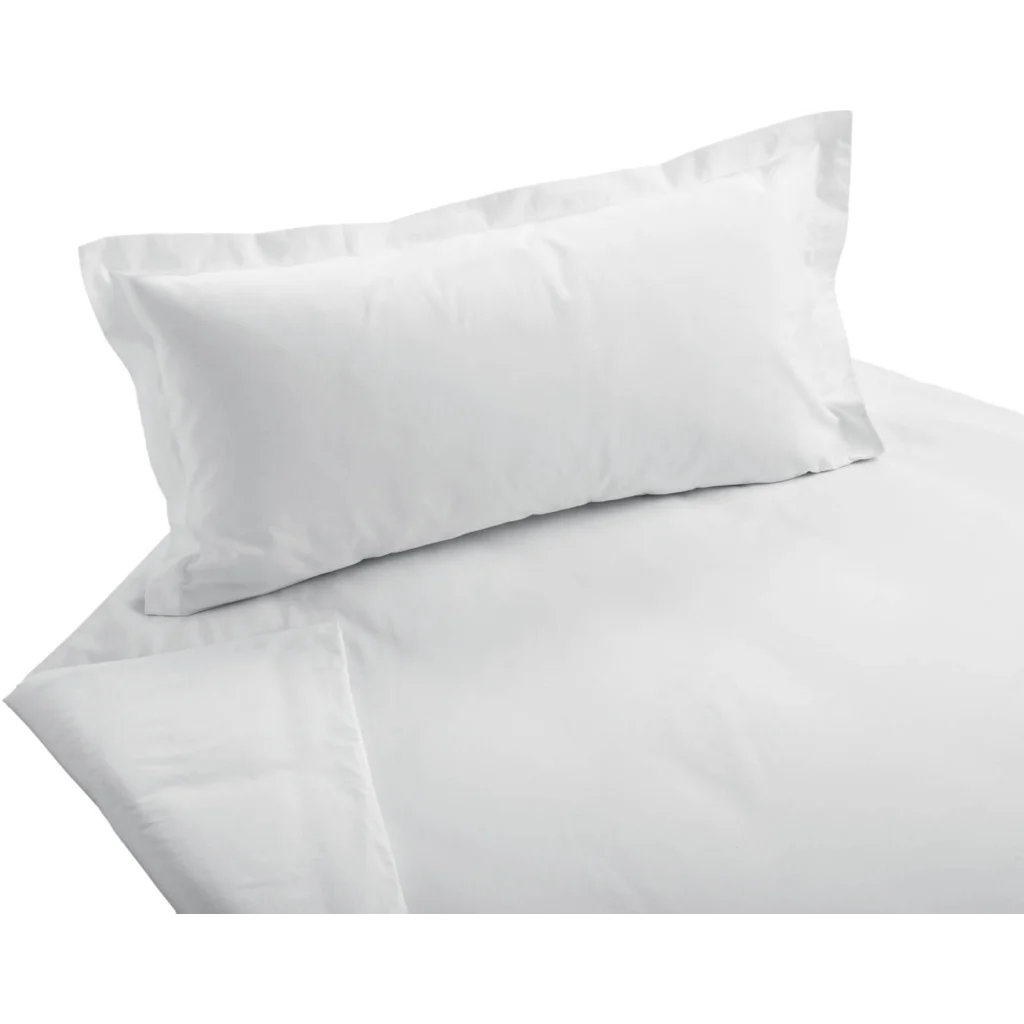 Bio Feinsatin Bettwäsche mit Stehsaum Premium Kissenbezug in Weiß von Cotonea Größe 40x40 cm