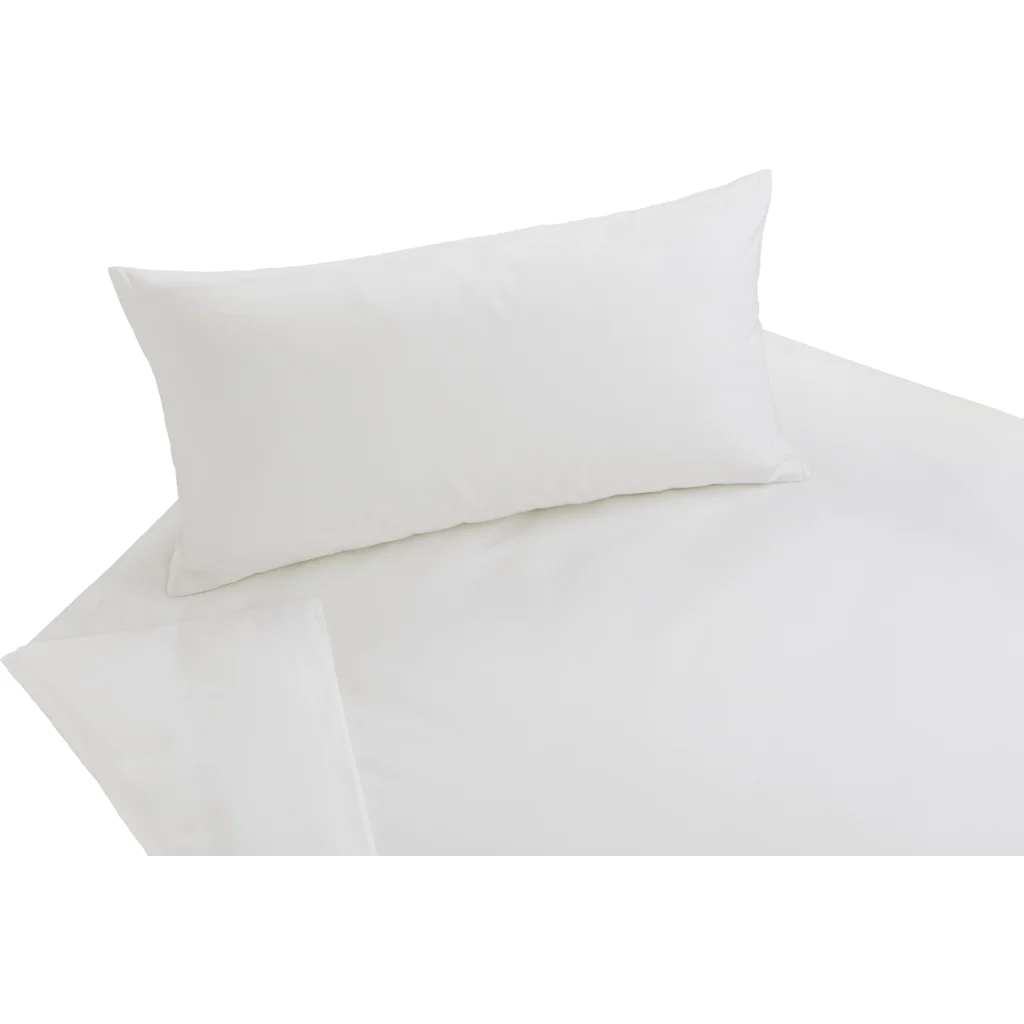 Bio Feinsatin Bettwäsche Premium Garnitur in Weiß von Cotonea Größe 155x220 + 40x80 cm