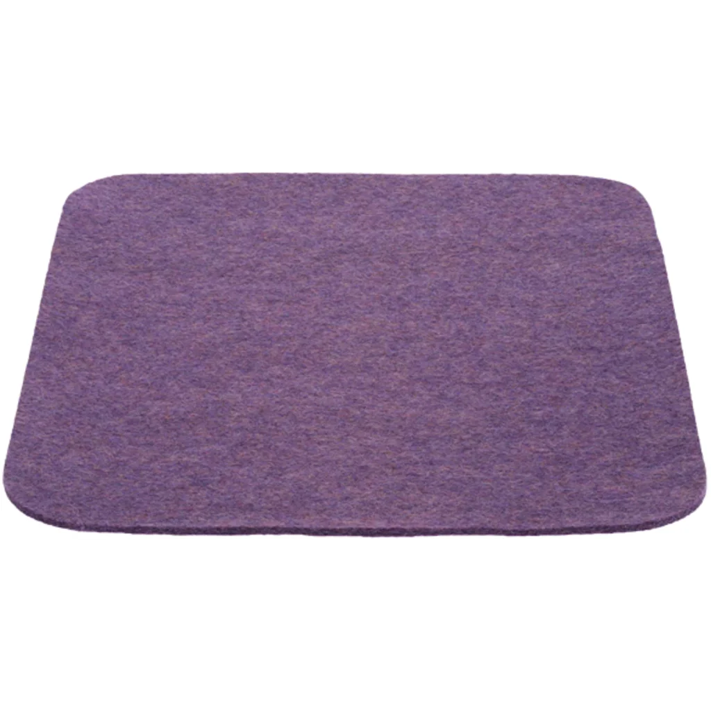 Bio Filz Untersetzer 6er-Pack quadratisch in Lila von disana Größe 12x12 cm