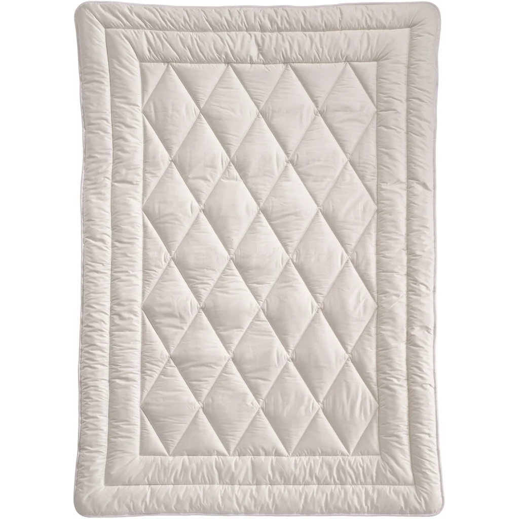 Bio Ganzjahresbettdecke mit Füllung Baumwolle in Creme von billerbeck Größe 200x200 cm