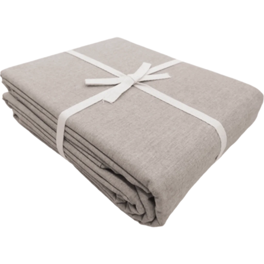 Bio Jersey Spannbettlaken für Matratzen in Standardgröße - Einzelbett in Beige von Ege Organics Größe 100x200 cm