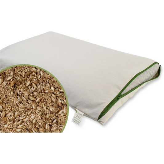 Bio Kissen mit Füllung Dinkelspelzen & Hirseschalen in Creme von mudis Größe 30x45 cm
