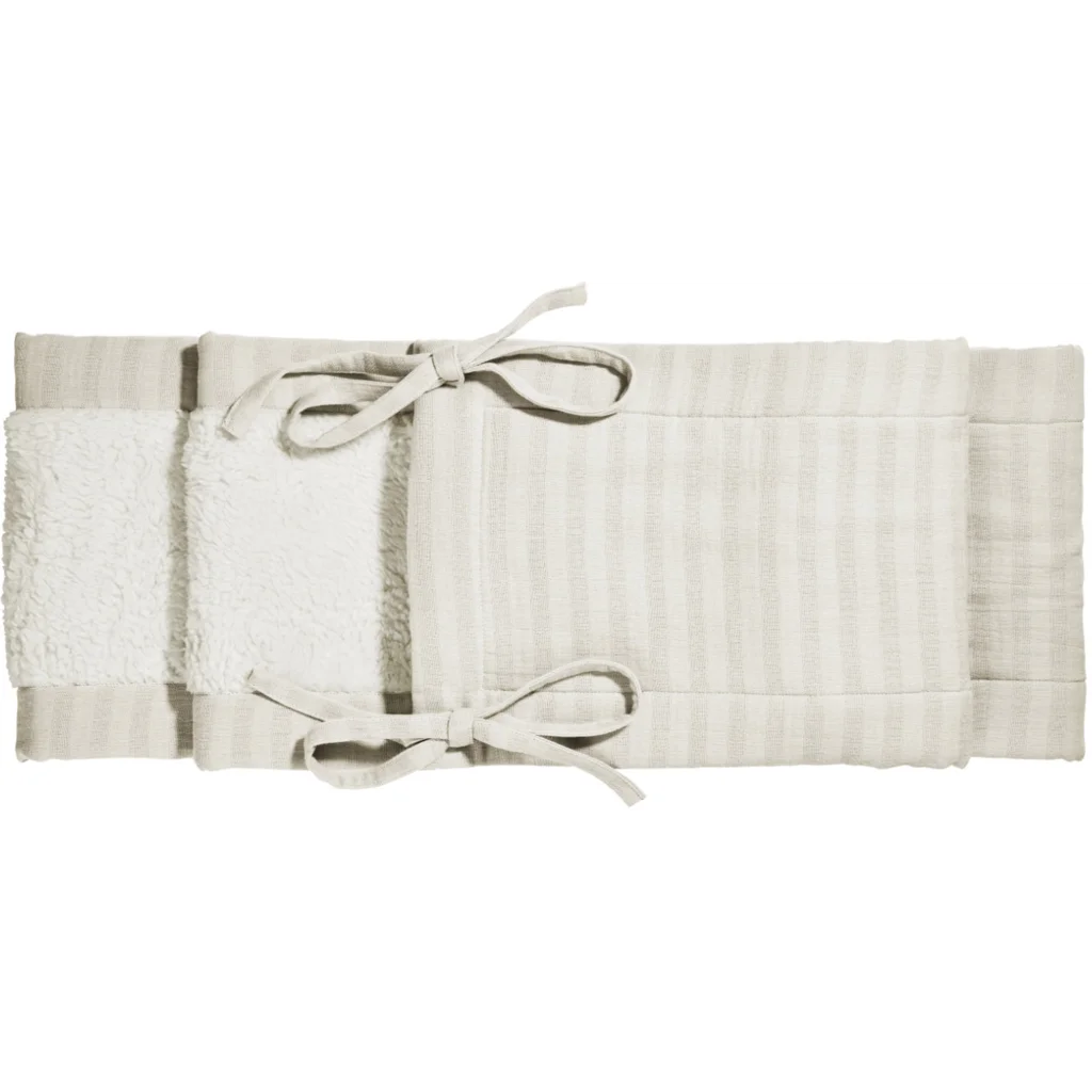 Bio Musselin Baby-Nestchen  in Creme von Cotonea Größe 230x25 cm