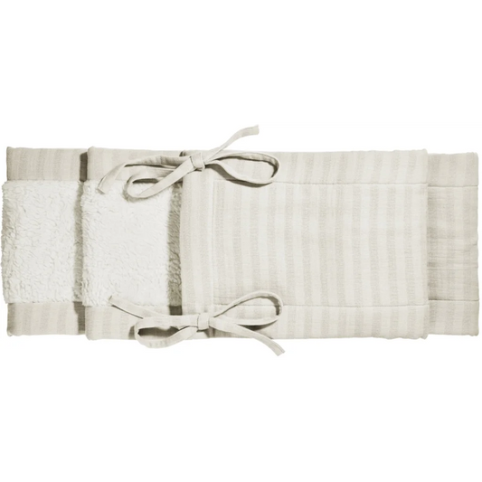 Bio Musselin Baby-Nestchen  in Creme von Cotonea Größe 230x25 cm