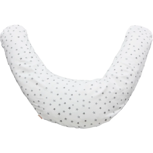 Bio Satin Baby-Stillkissen Ersatzbezug Sterne in Muster Sterne von Cotonea Größe 36x180 cm