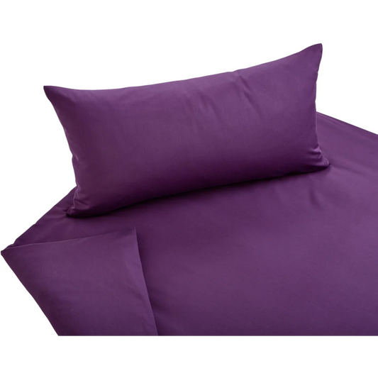 Bio Satin Bettwäsche Classic Kissenbezug in Beere von Cotonea Größe 40x40 cm
