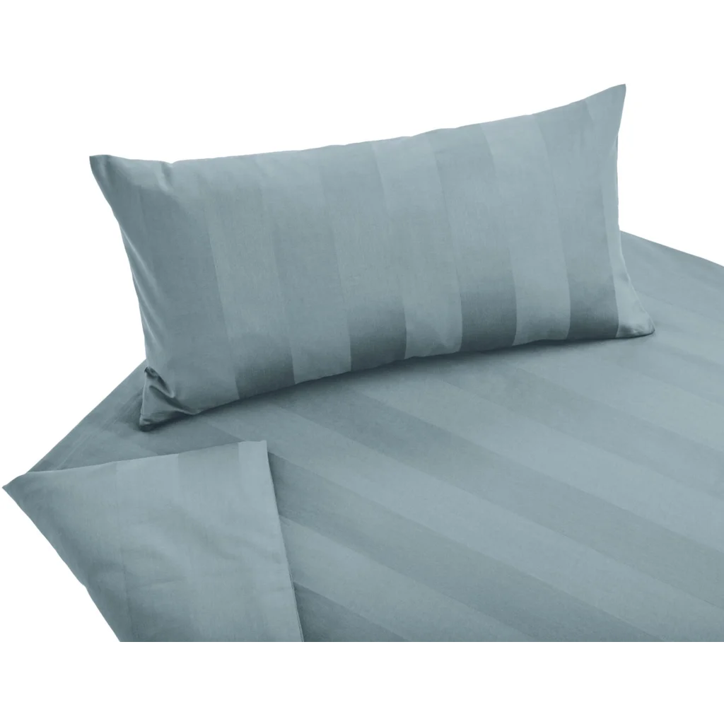 Bio Satin Bettwäsche Superbe Garnitur in Atlantik von Cotonea Größe 135x200 + 80x80 cm
