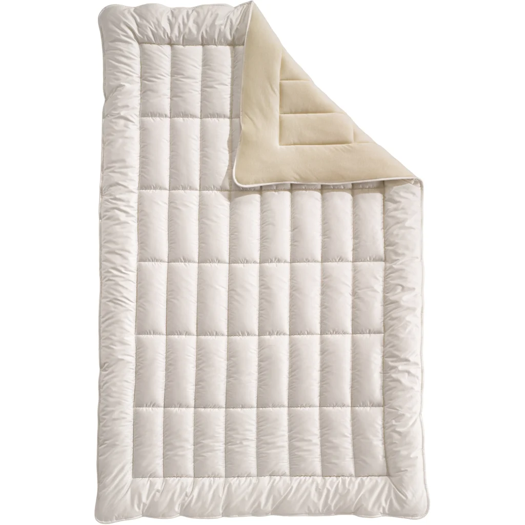 Bio Winterbettdecke Cosidorm mit Füllung Schafschurwolle in Creme von billerbeck Größe 135x200 cm