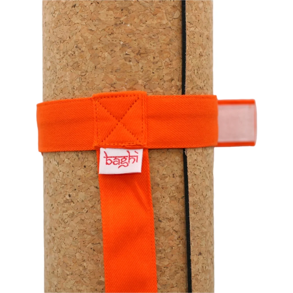 Bio Yogamatten Tragegurt in Orange von BAGHI Größe 96x3 cm
