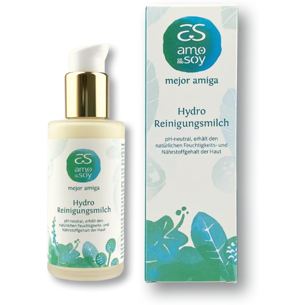 Hydro Reinigungsmilch in Muster  von Amo Como Soy Größe 100 ml