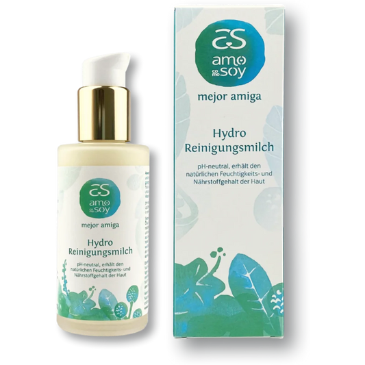Hydro Reinigungsmilch in Muster  von Amo Como Soy Größe 100 ml