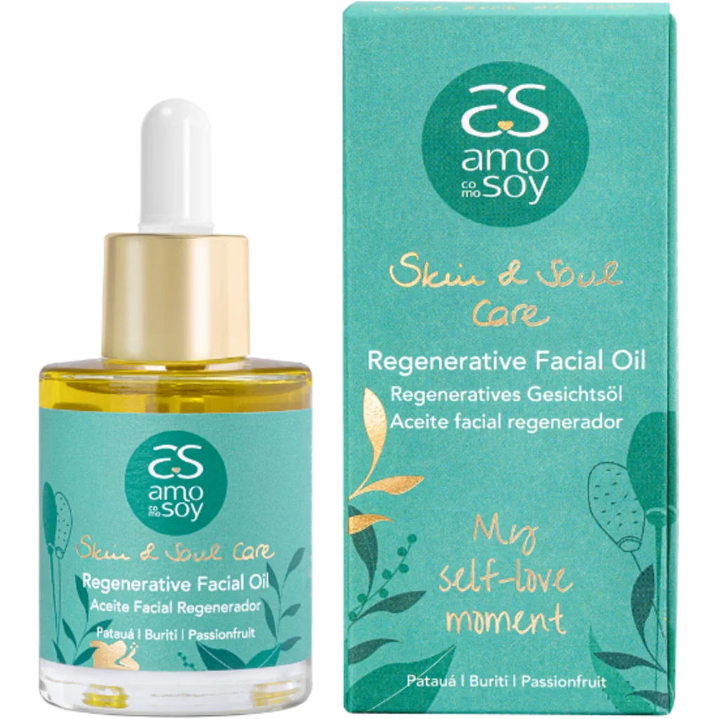 Regeneratives Gesichtsöl in Muster  von Amo Como Soy Größe 30 ml